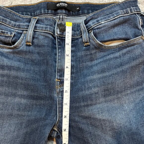 π₯ Hudson Nico Skinny Jeans β’ Size 26 β’ Medium-Dark Wash w/Frayed Hem π₯ - Picture 8 of 13